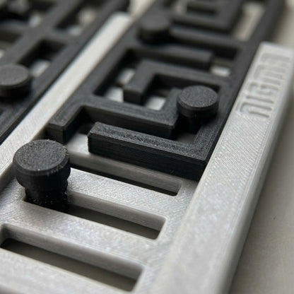 Labirinto duplo com alavancas Nigma M3 — configuração do desafio