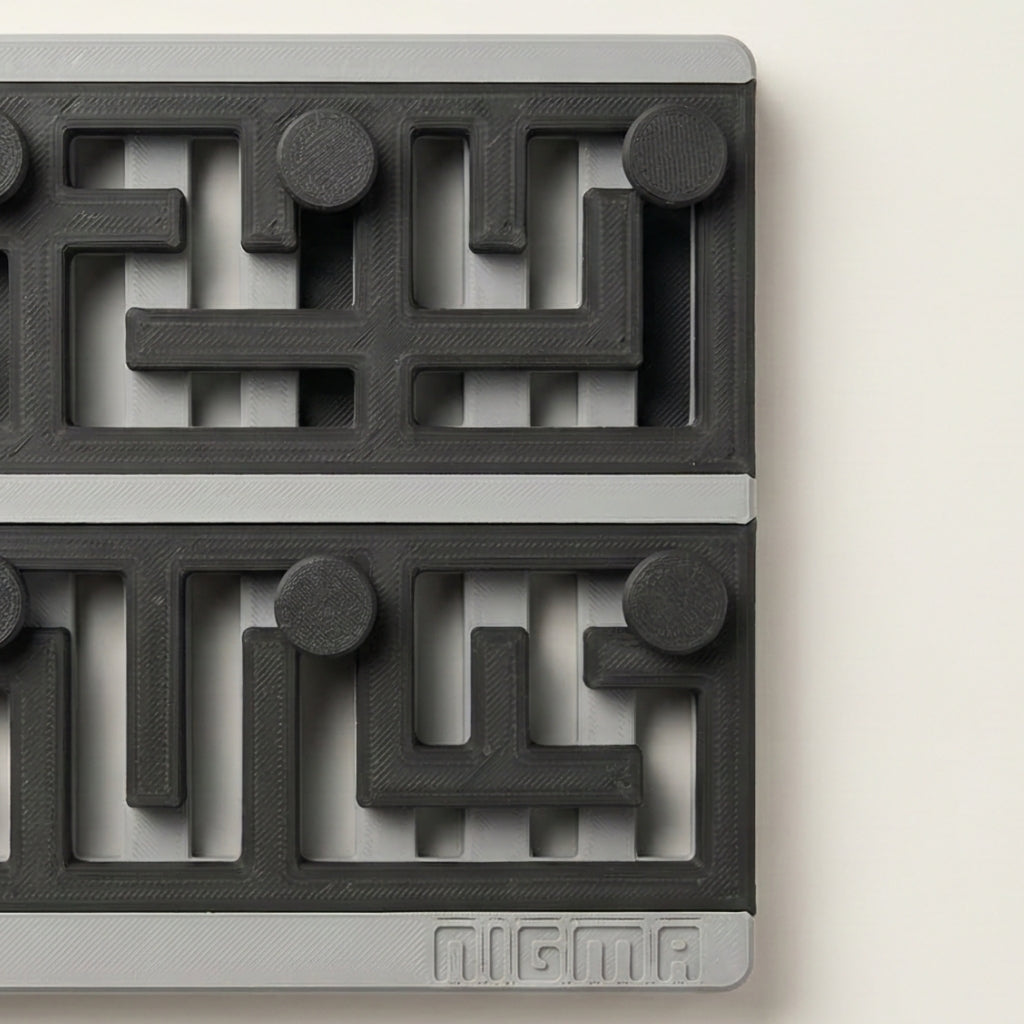 Labirinto duplo com alavancas Nigma M3 — detalhe complementar
