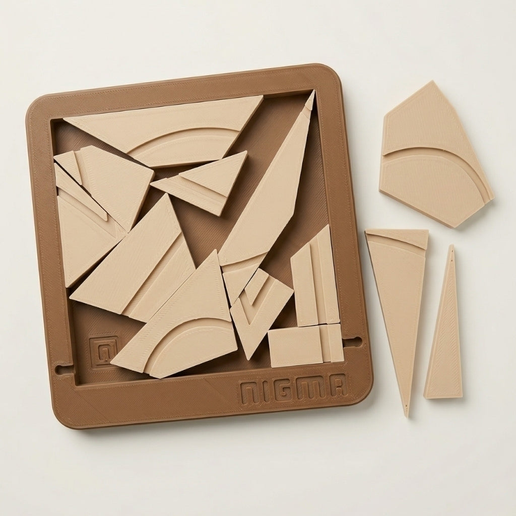 Kit Quebra-Cabeças Nigma — peças e encaixes