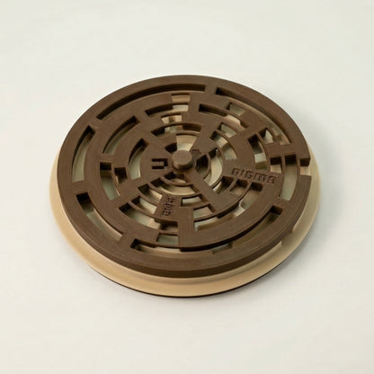 Labirinto circular com esfera Nigma M2 — detalhe do desafio