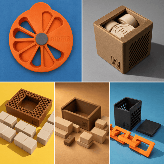 KIT Encaixe — os 5 quebra-cabeças do kit