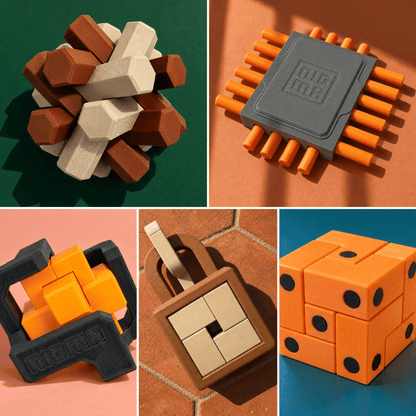 KIT Intertravado — os 5 quebra-cabeças do kit